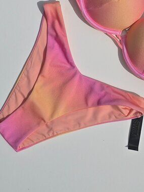Victoria's Secret Swim Pink Ombre Brazilian Bottom only
